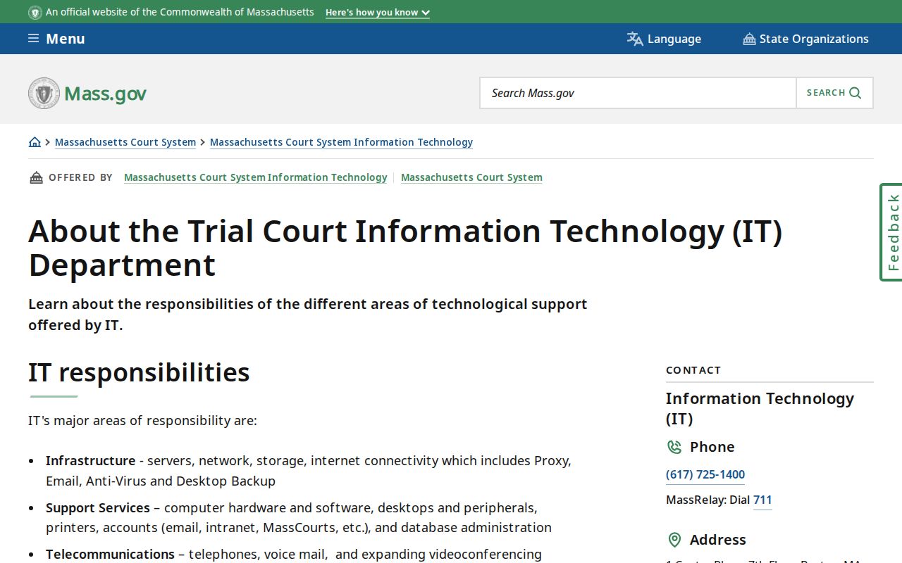 Plymouth County warrant records context showing the Massachusetts Warrant Management System named on a Trial Court page